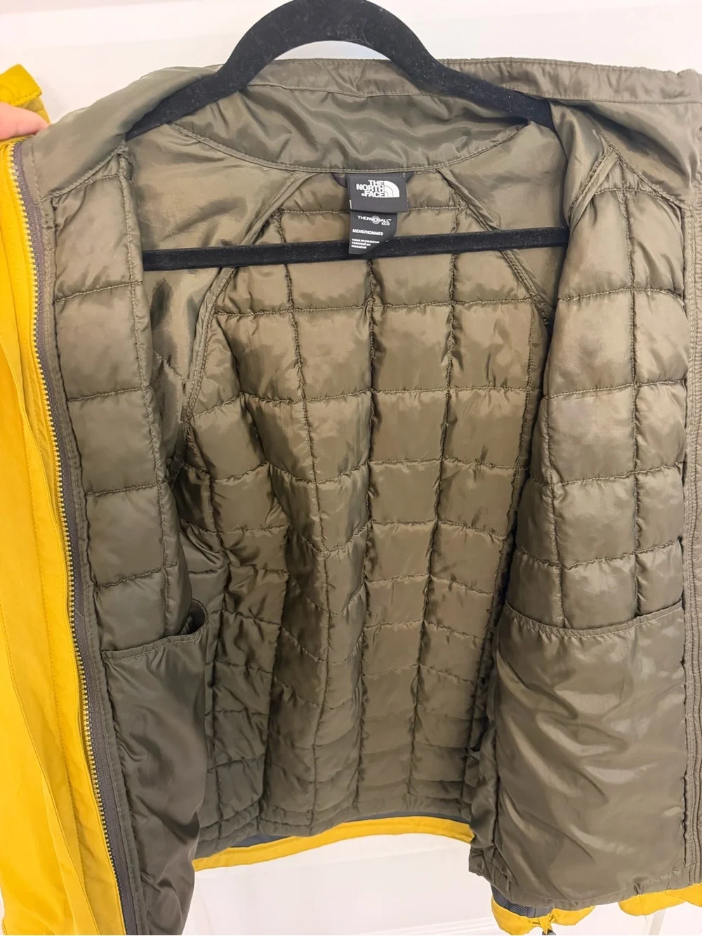 The North Face ThermoBall Eco Triclimate 3-in-1 Jacket Yellow Mens M NF0A7UL5